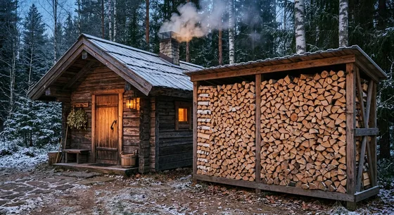 Укладка дров в Верее, улица Кооперативная, 29Б